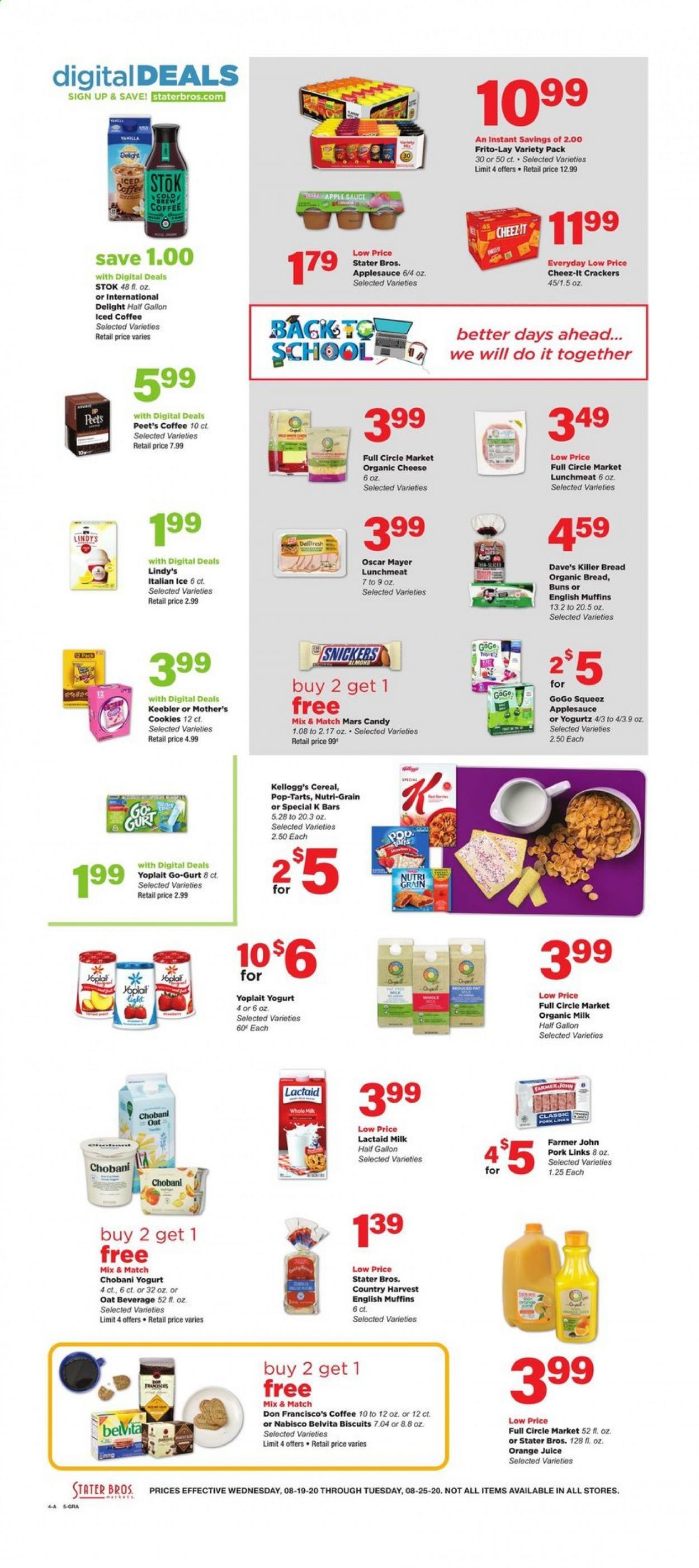 Stater Bros. Weekly Ad August 19 to August 25