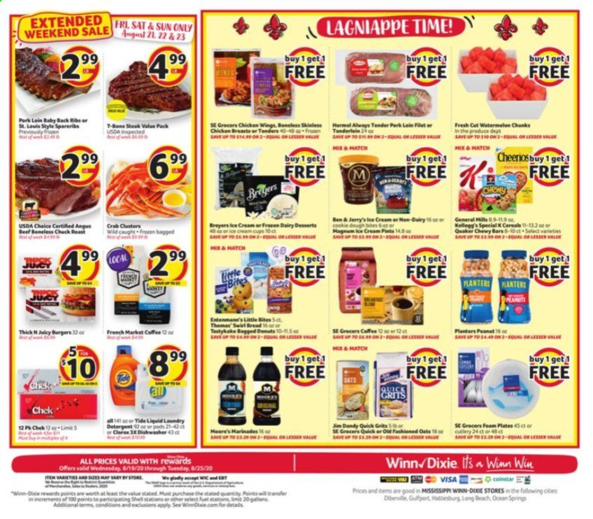 Winn Dixie (MS) Weekly Ad August 19 to August 25