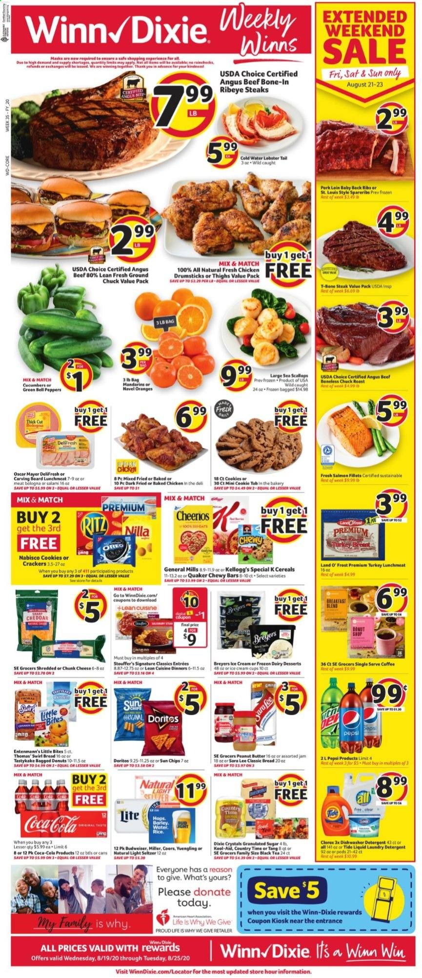Winn Dixie (FL) Weekly Ad August 19 to August 25