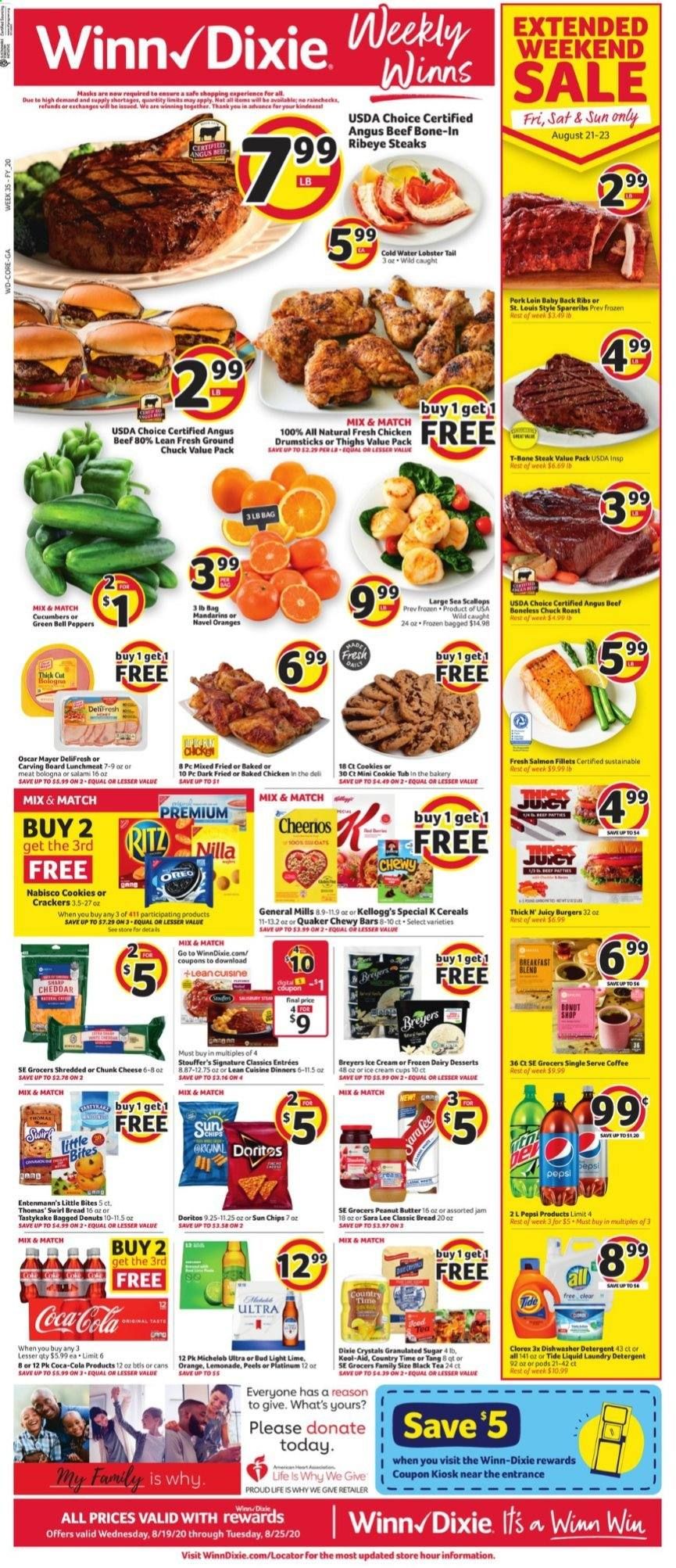 Winn Dixie (GA) Weekly Ad August 19 to August 25