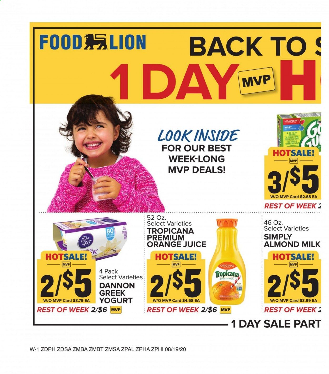 Food Lion (DE) Weekly Ad August 19 to August 25