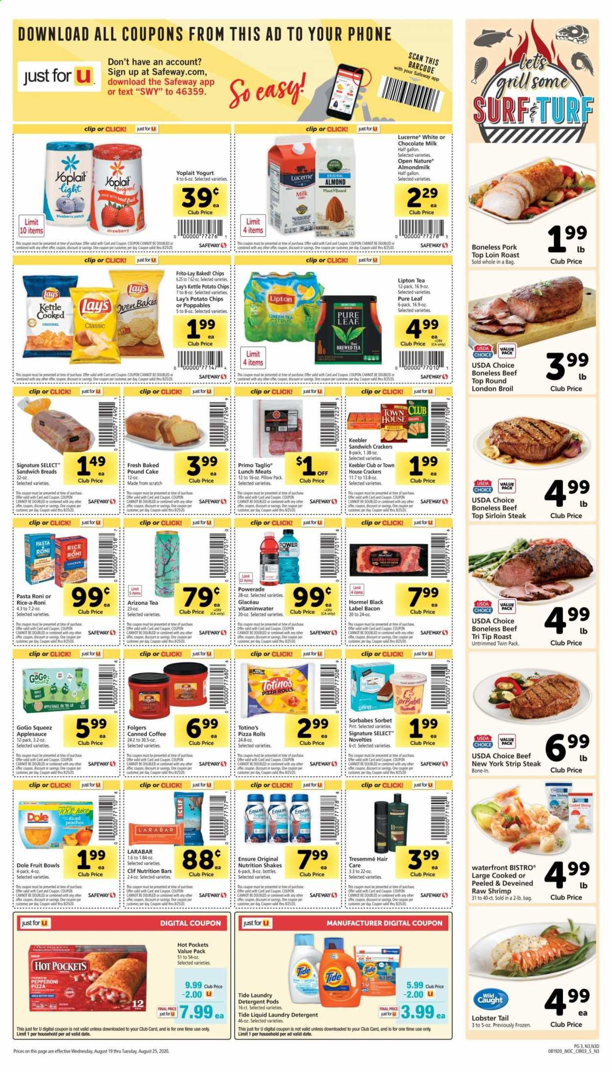 Safeway Weekly Ad August 19 to August 25