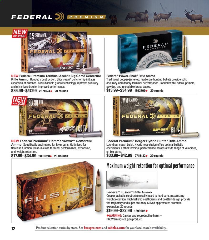 Cabela's Weekly Ad August 18 to December 26