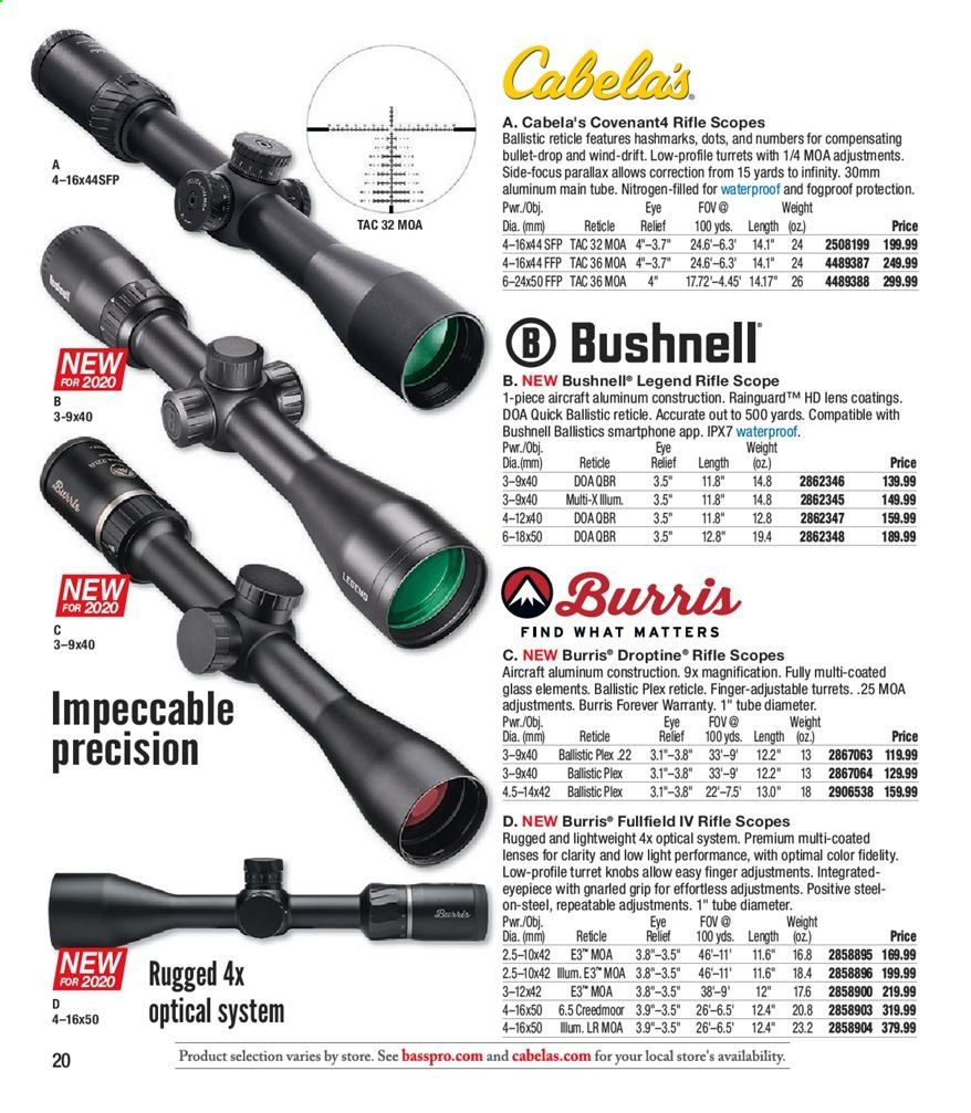 Cabela's Weekly Ad August 18 to December 26