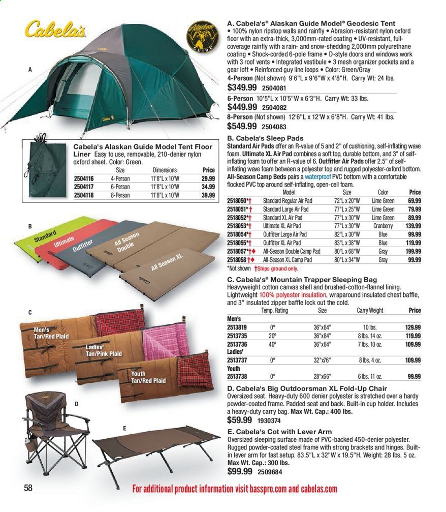 Cabela's Weekly Ad August 18 to December 26