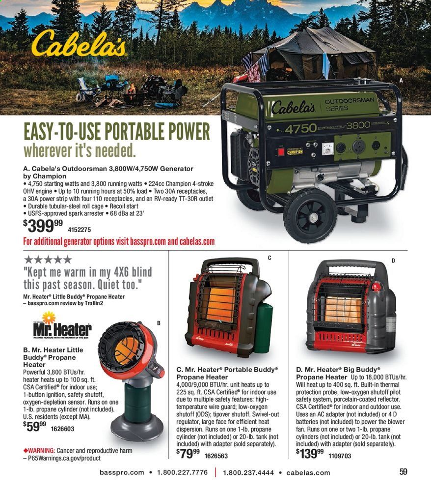 Cabela's Weekly Ad August 18 to December 26