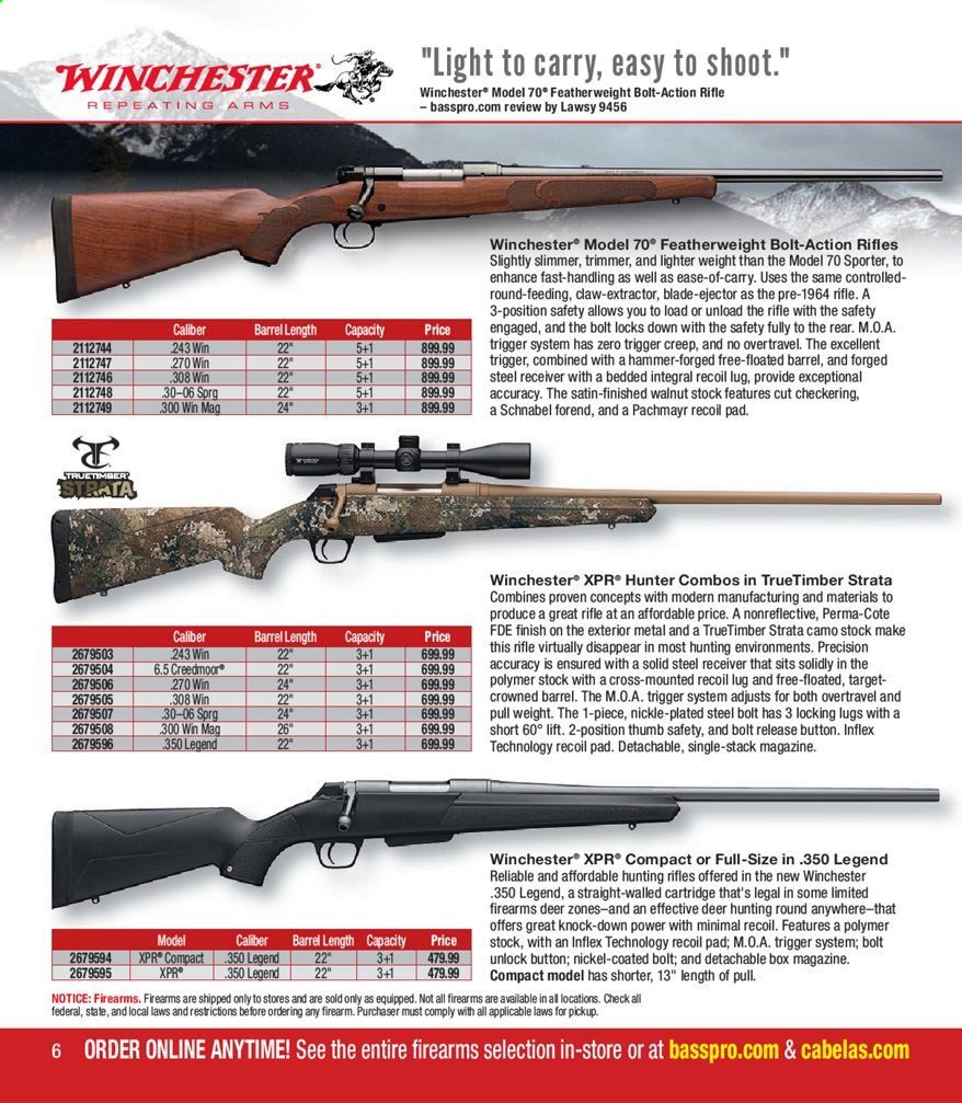 Cabela's Weekly Ad August 18 to December 26