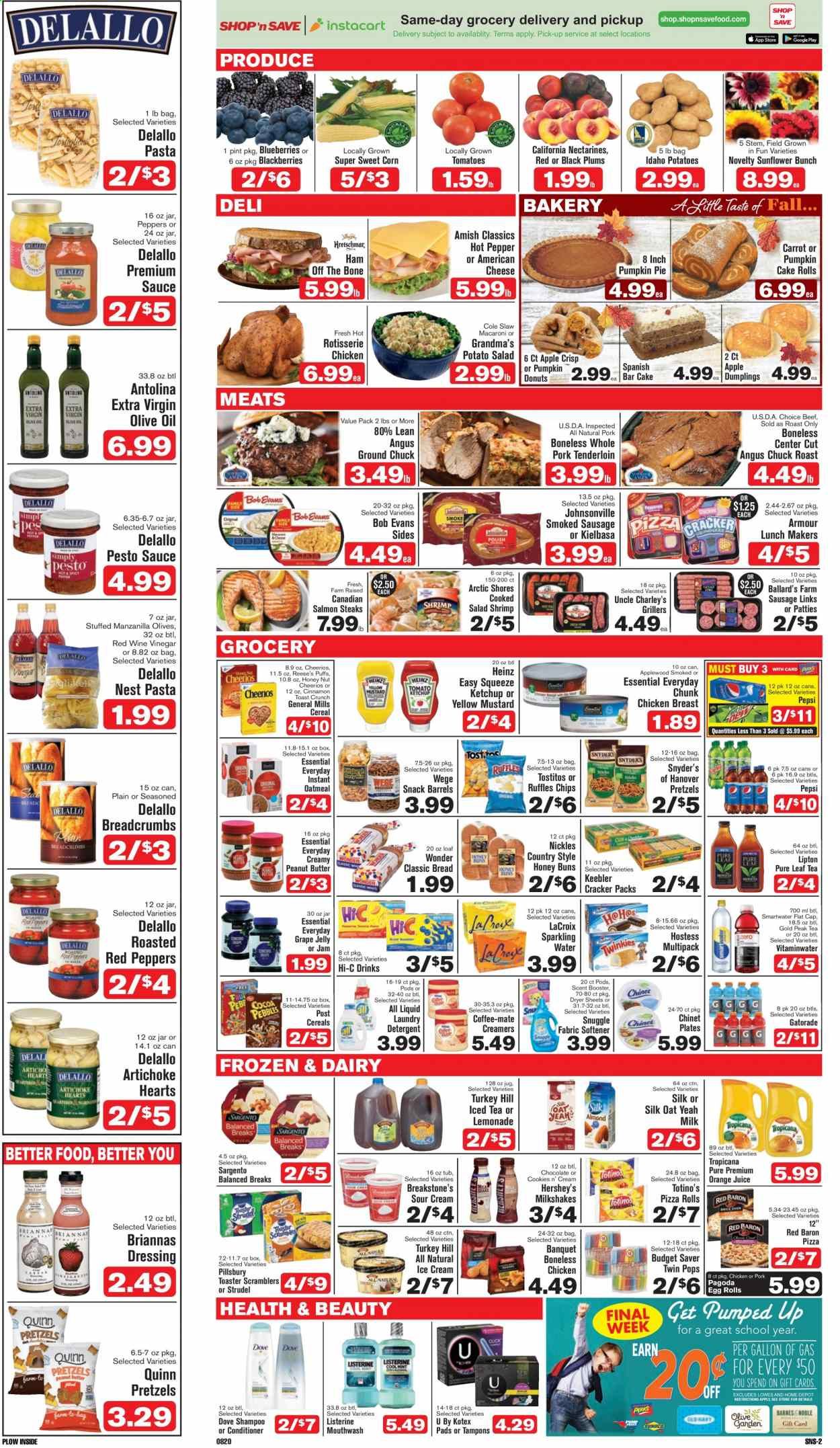Shop ‘n Save (Pittsburgh) (MD, NY, OH, PA) Weekly Ad August 20 to August 26
