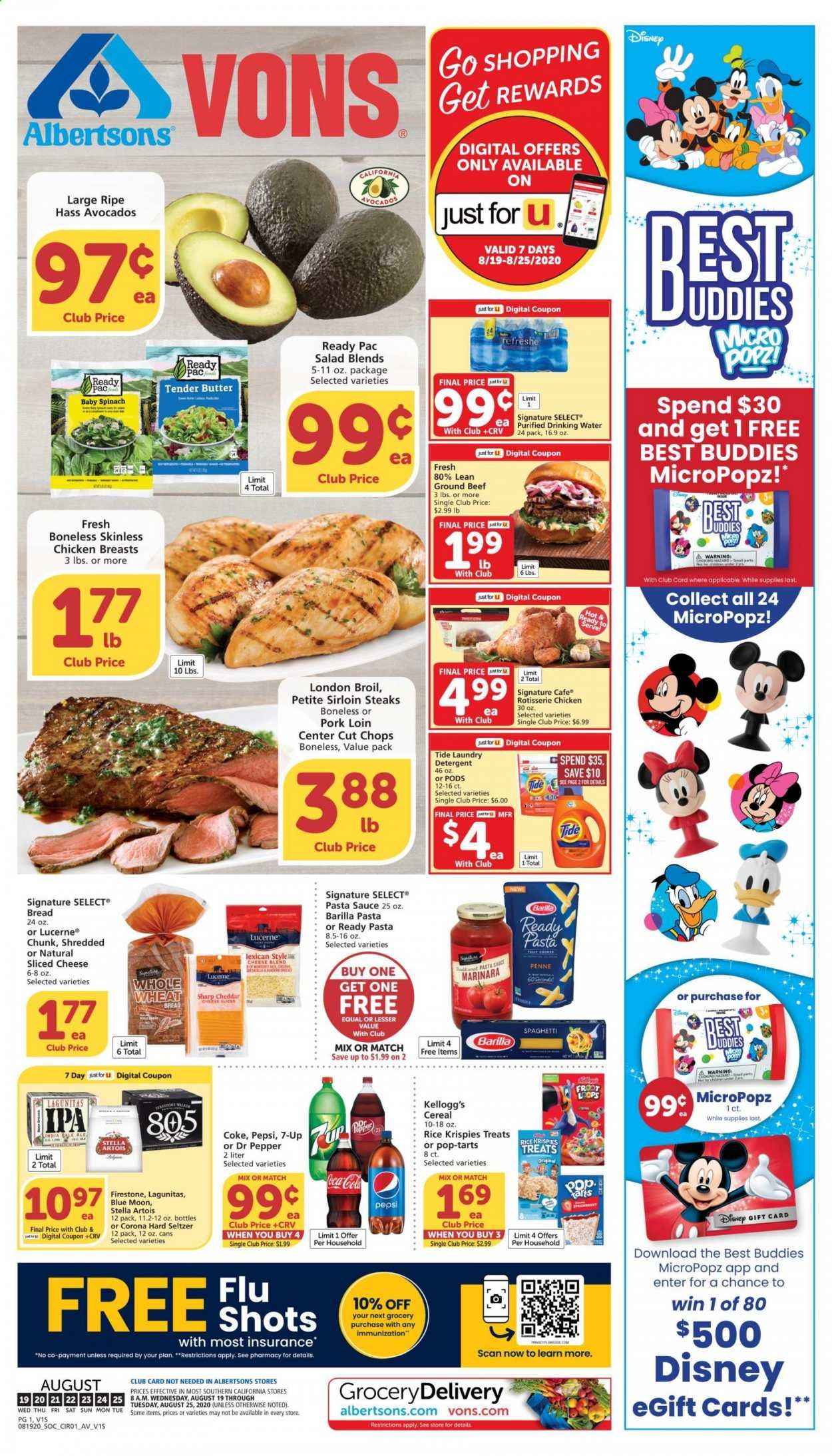 Vons Weekly Ad August 19 to August 25