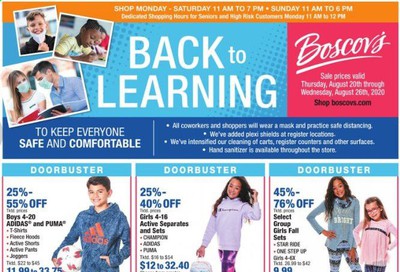 Boscov's Weekly Ad August 20 to August 26