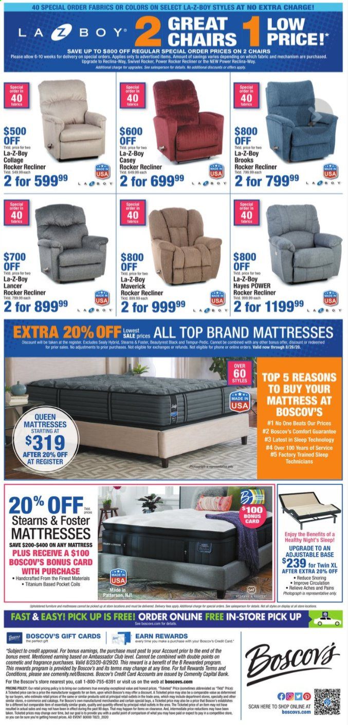 Boscov's Weekly Ad August 20 to August 26