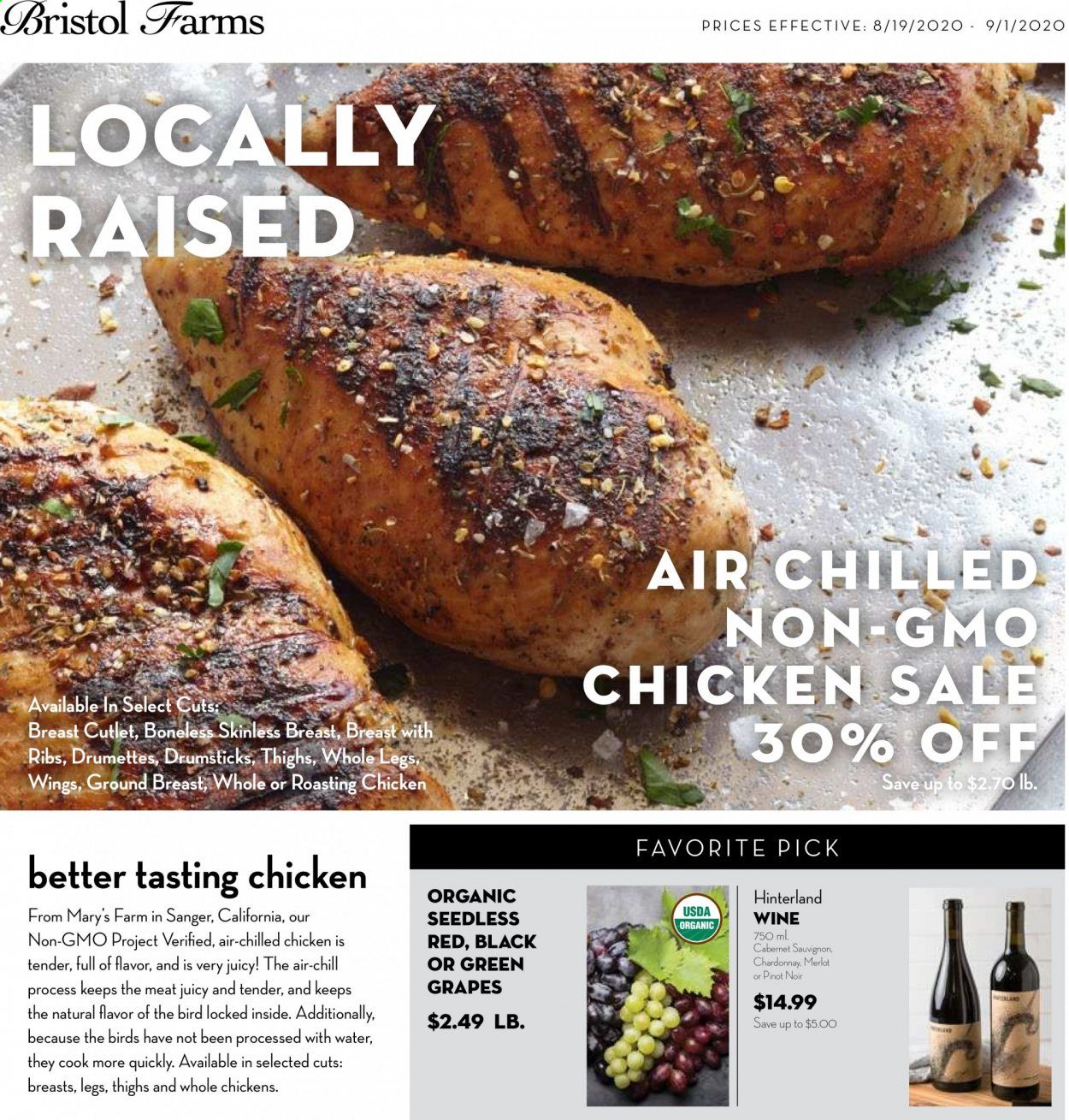 Bristol Farms Weekly Ad August 19 to September 1