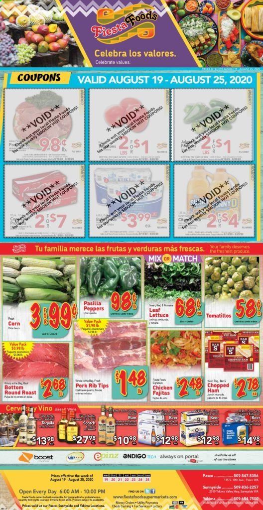 Fiesta Foods SuperMarkets Weekly Ad August 19 to August 25