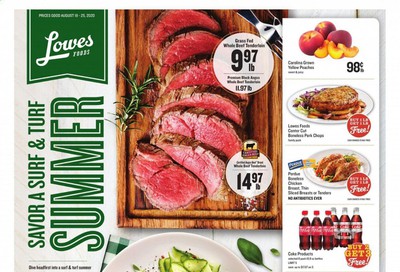 Lowes Foods Weekly Ad August 19 to August 25