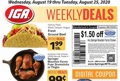 IGA Weekly Ad August 19 to August 25