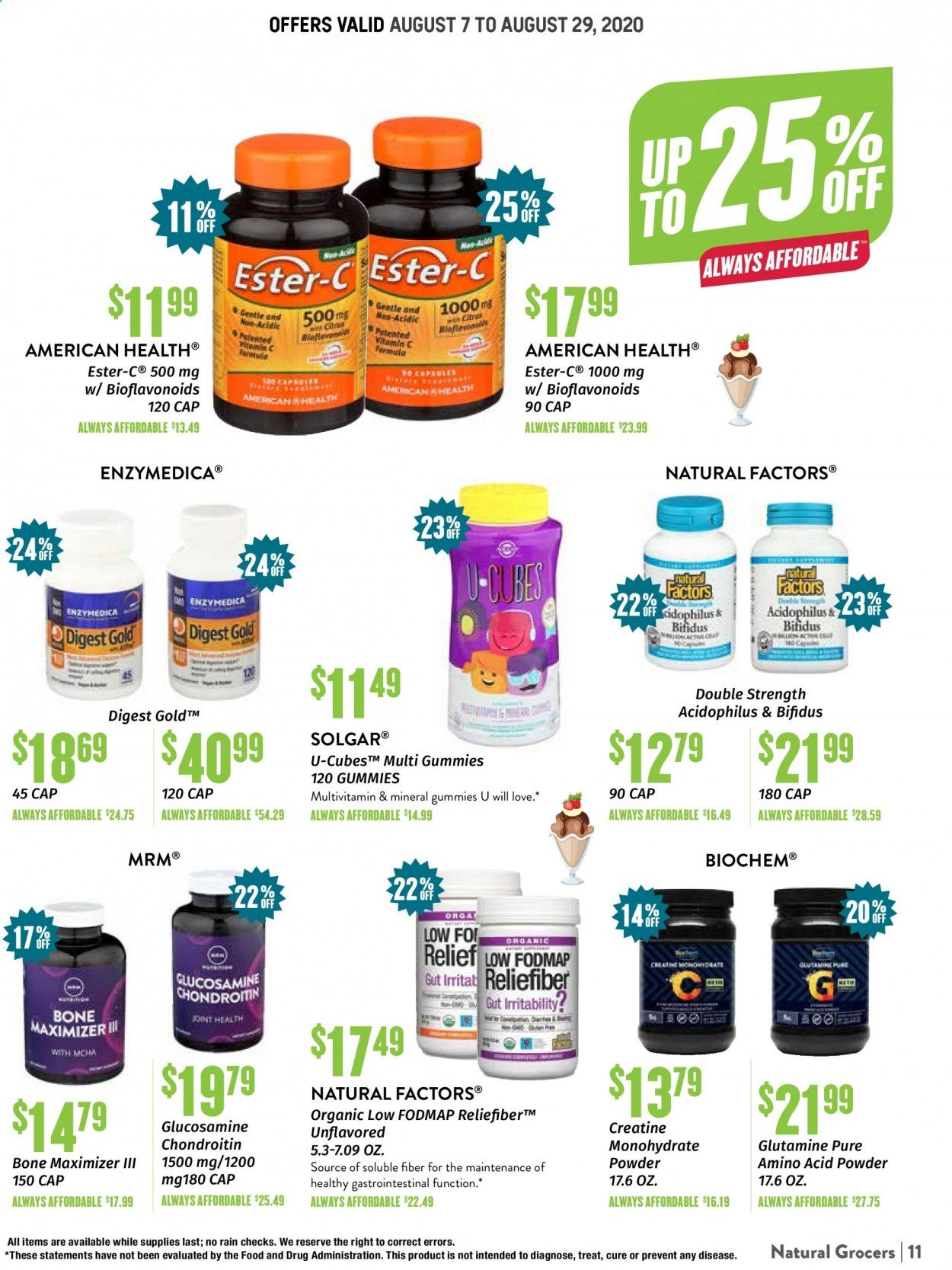 Natural Grocers Weekly Ad August 7 to August 29