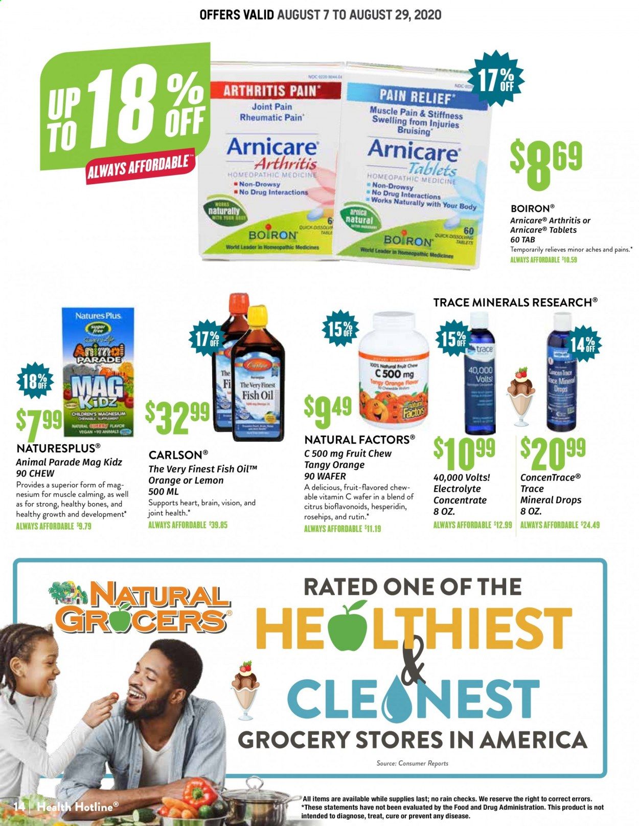Natural Grocers Weekly Ad August 7 to August 29