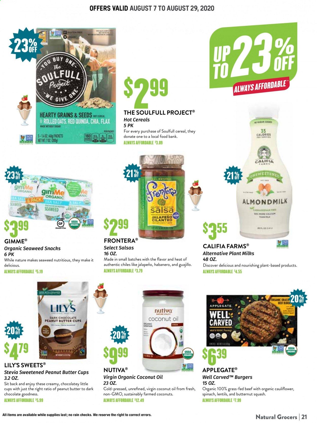 Natural Grocers Weekly Ad August 7 to August 29
