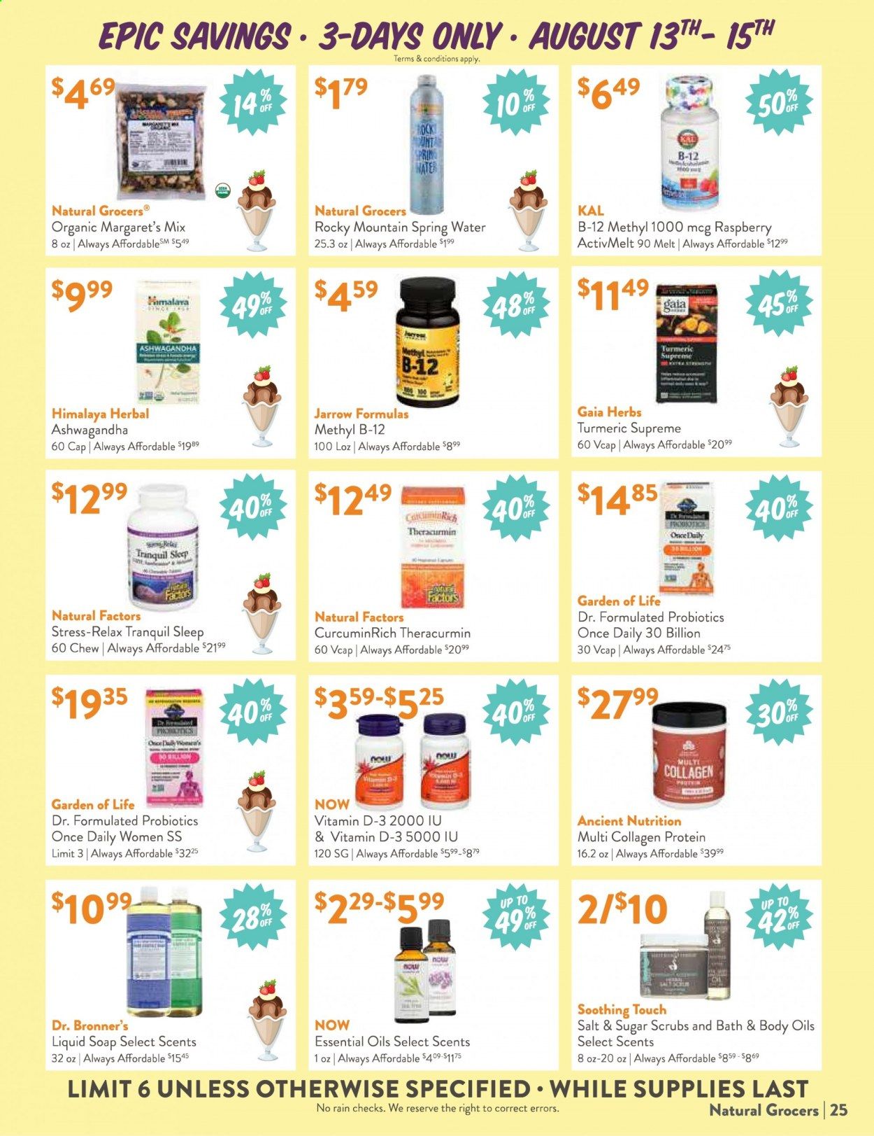 Natural Grocers Weekly Ad August 7 to August 29