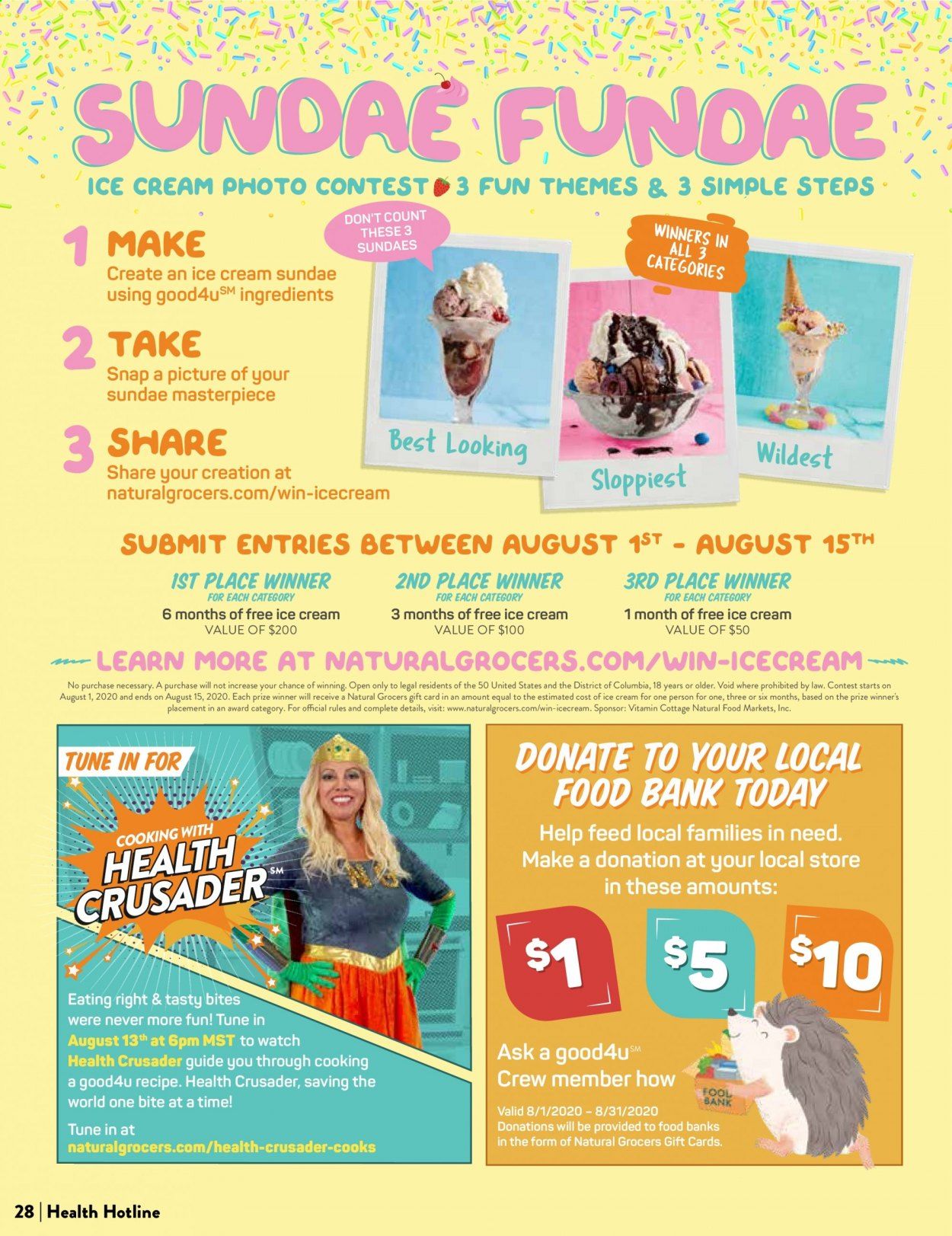 Natural Grocers Weekly Ad August 7 to August 29