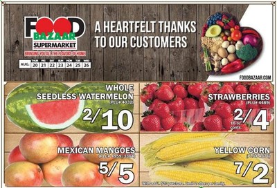 Food Bazaar Weekly Ad August 20 to August 26