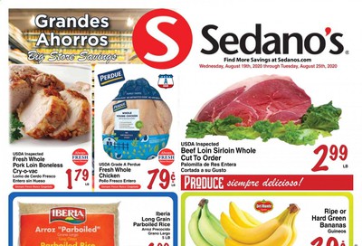 Sedano's Weekly Ad August 19 to August 25