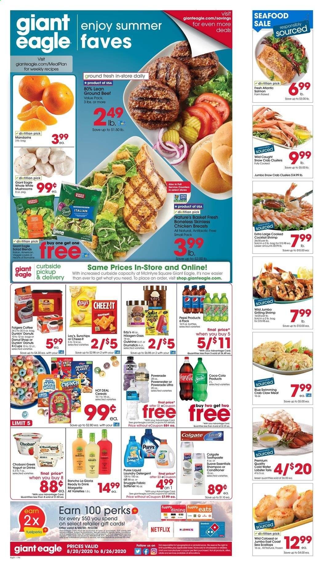Giant Eagle (MD, OH, PA, WV) Weekly Ad August 20 to August 26
