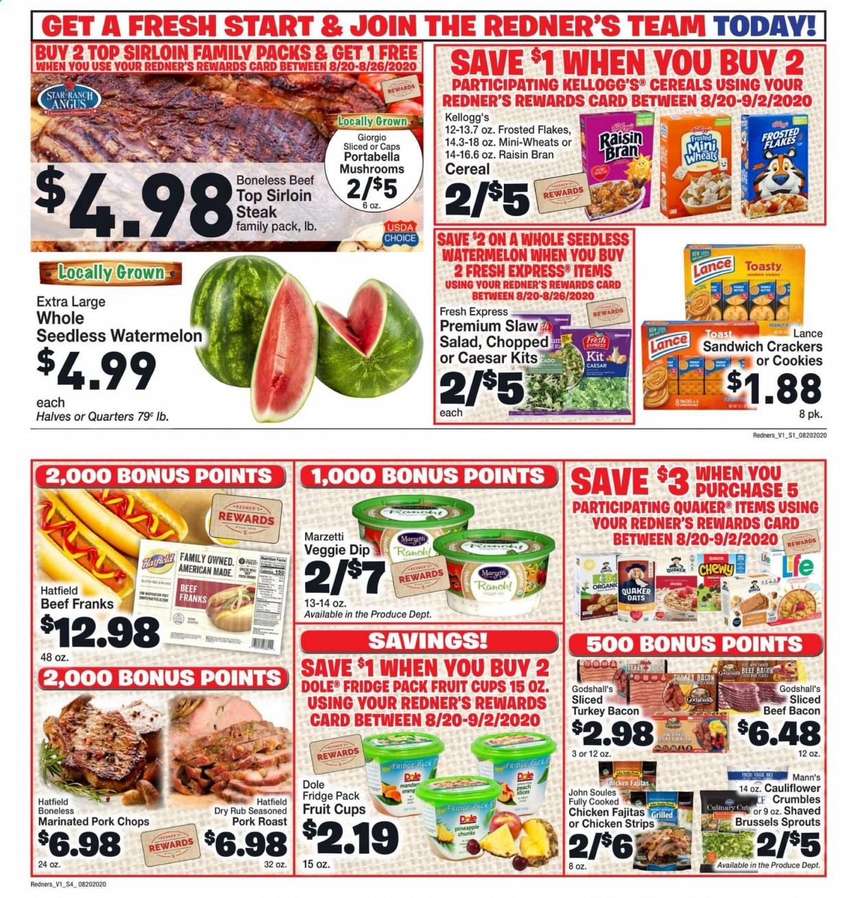 Redner's Markets Weekly Ad August 20 to August 26