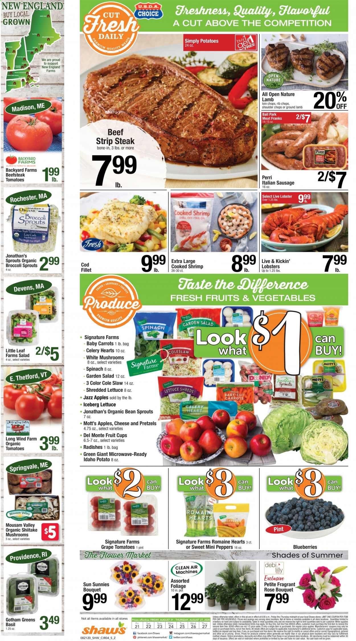Shaw’s Weekly Ad August 21 to August 27