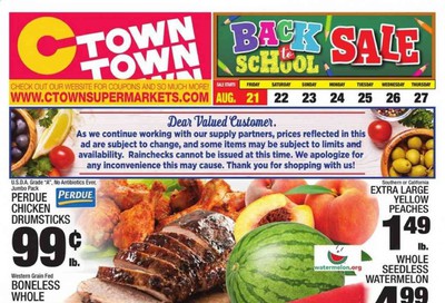 C-Town Weekly Ad August 21 to August 27
