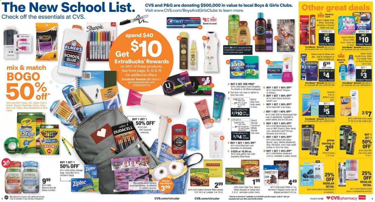 CVS Pharmacy Weekly Ad August 23 to August 29