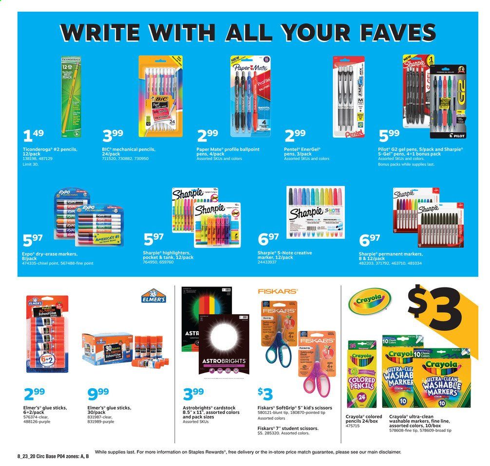 Staples Weekly Ad August 23 to August 29