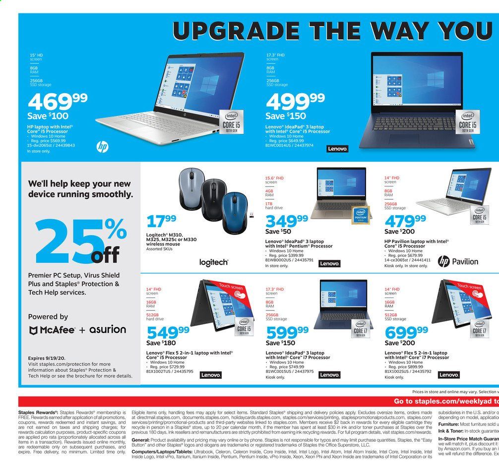Staples Weekly Ad August 23 to August 29