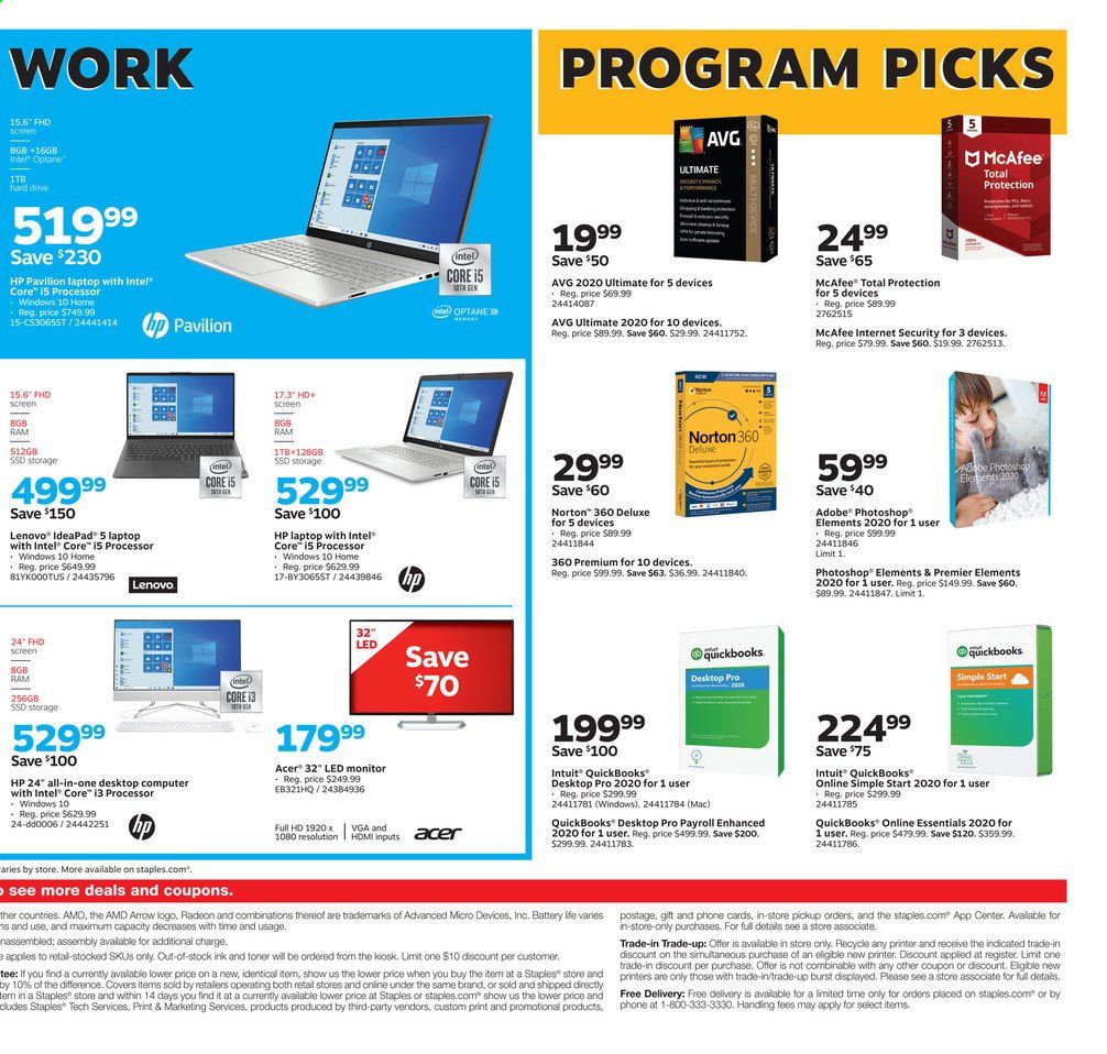 Staples Weekly Ad August 23 to August 29