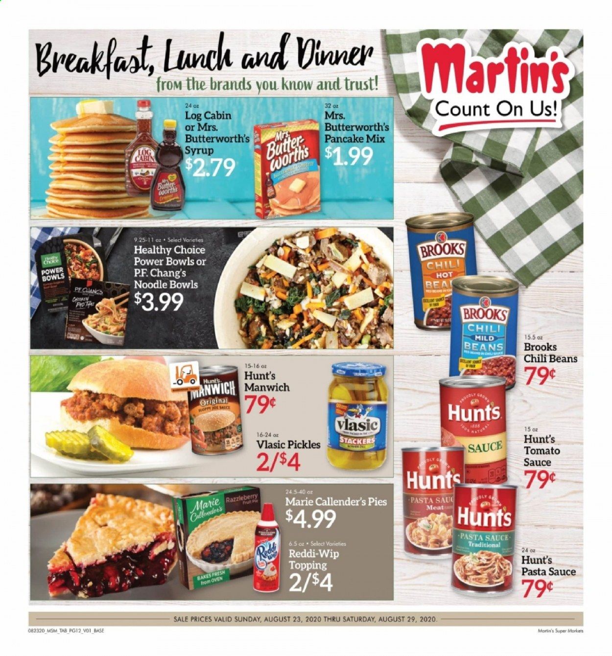 Martin’s Weekly Ad August 23 to August 29