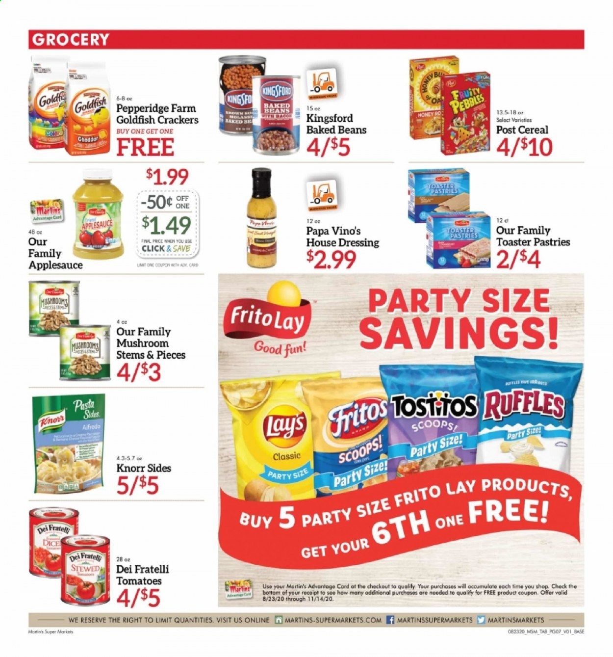 Martin’s Weekly Ad August 23 to August 29