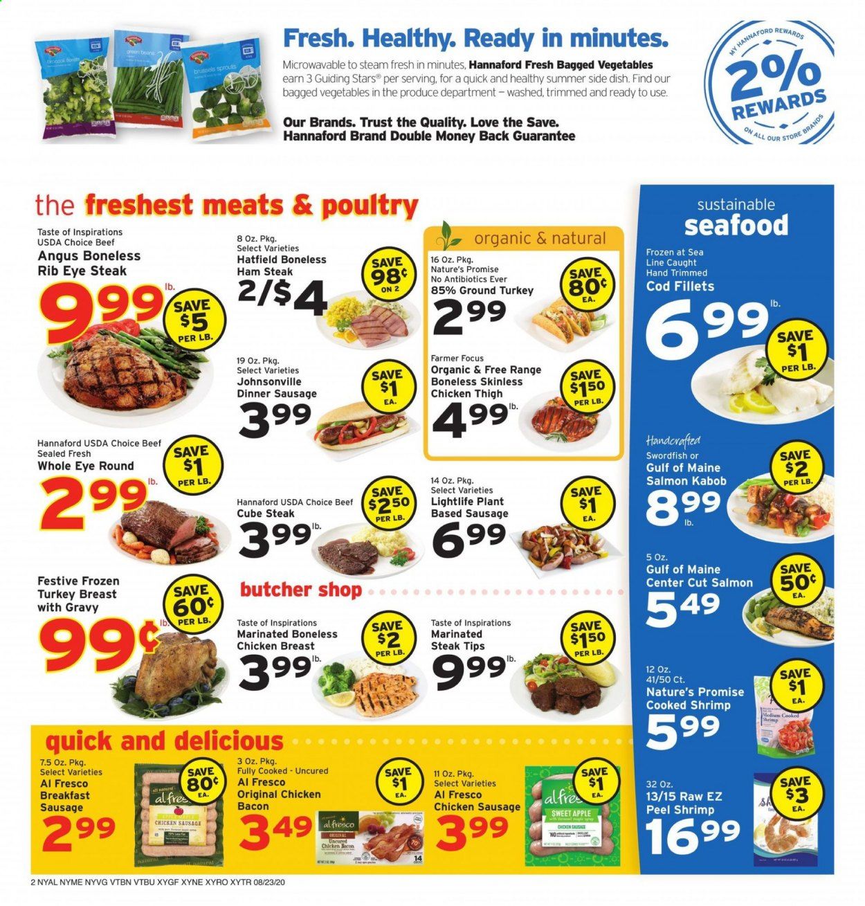 Hannaford (VT) Weekly Ad August 23 to August 29