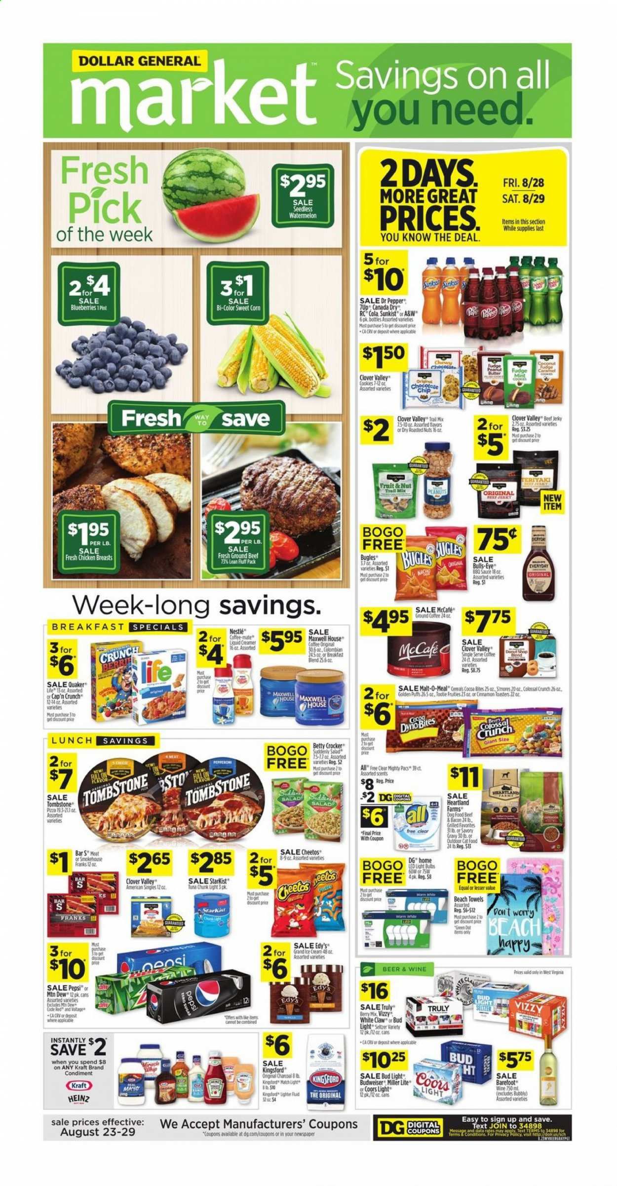 Dollar General (WV) Weekly Ad August 23 to August 29