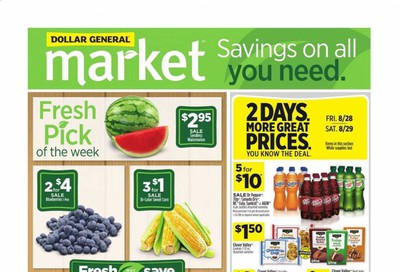 Dollar General (WV) Weekly Ad August 23 to August 29