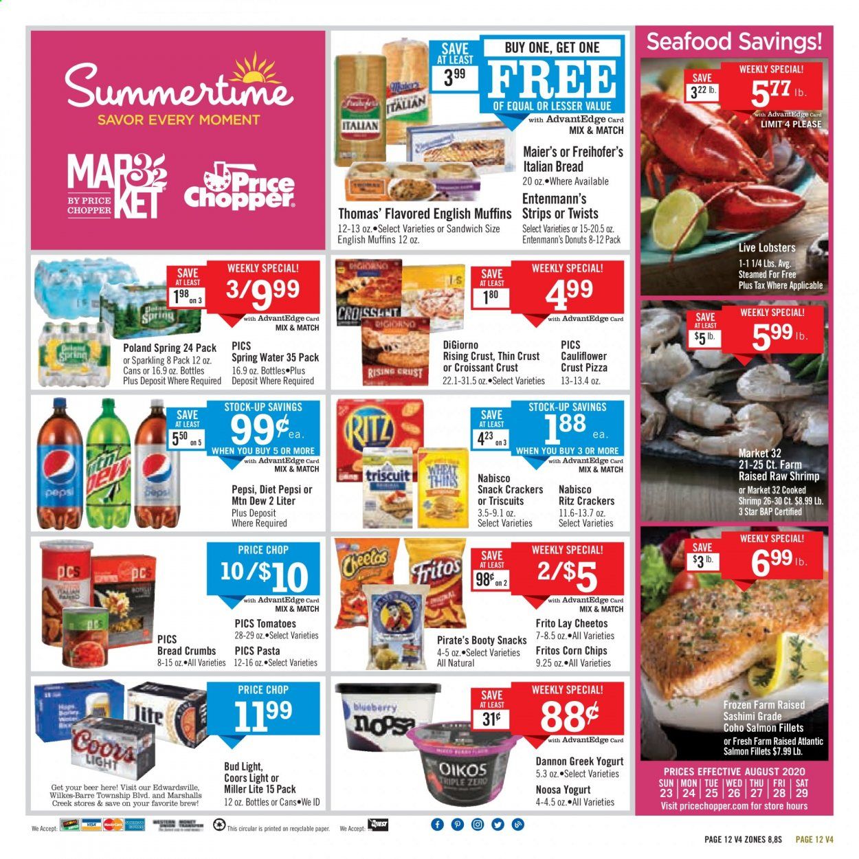 Price Chopper (PA) Weekly Ad August 23 to August 29