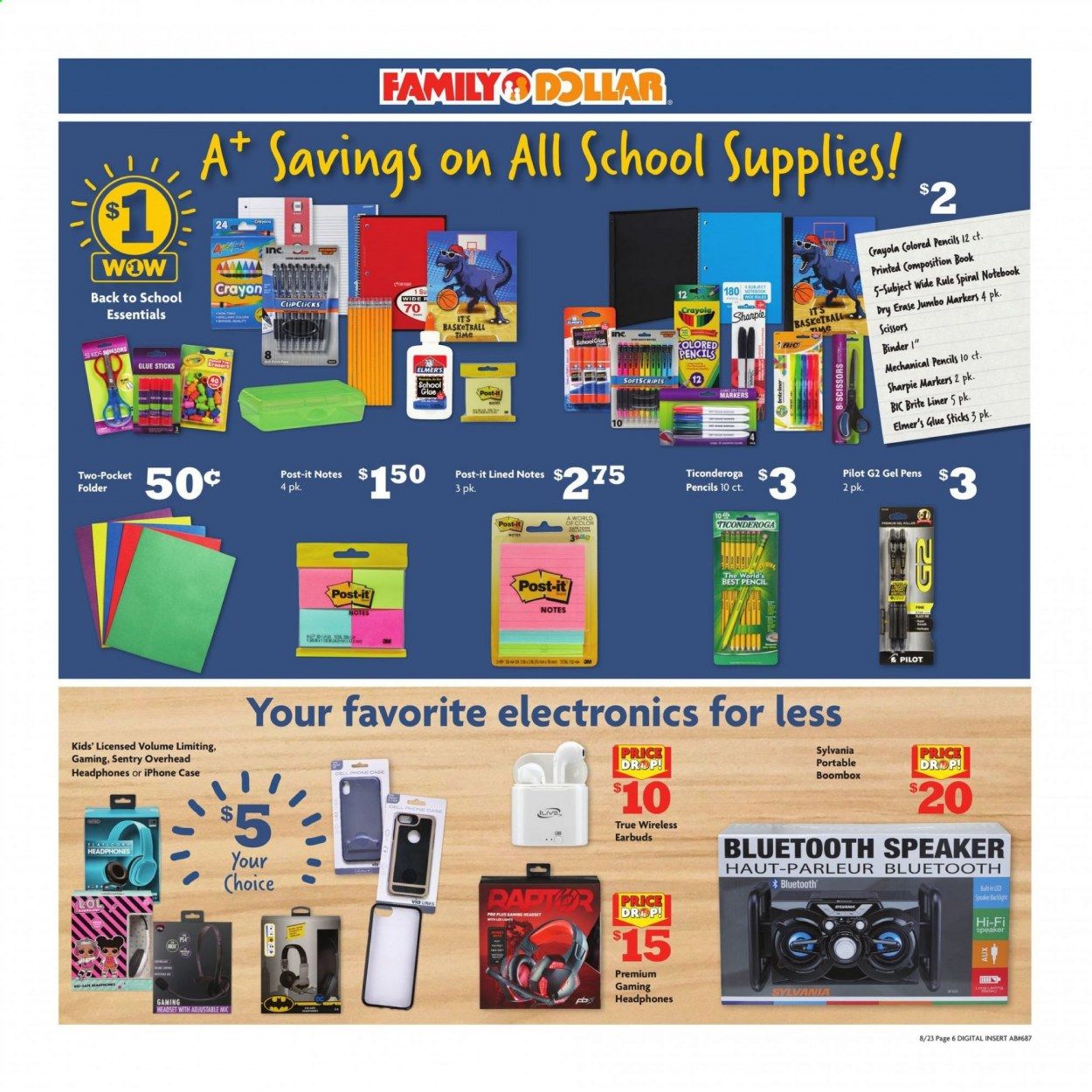 Family Dollar Weekly Ad August 23 to August 29