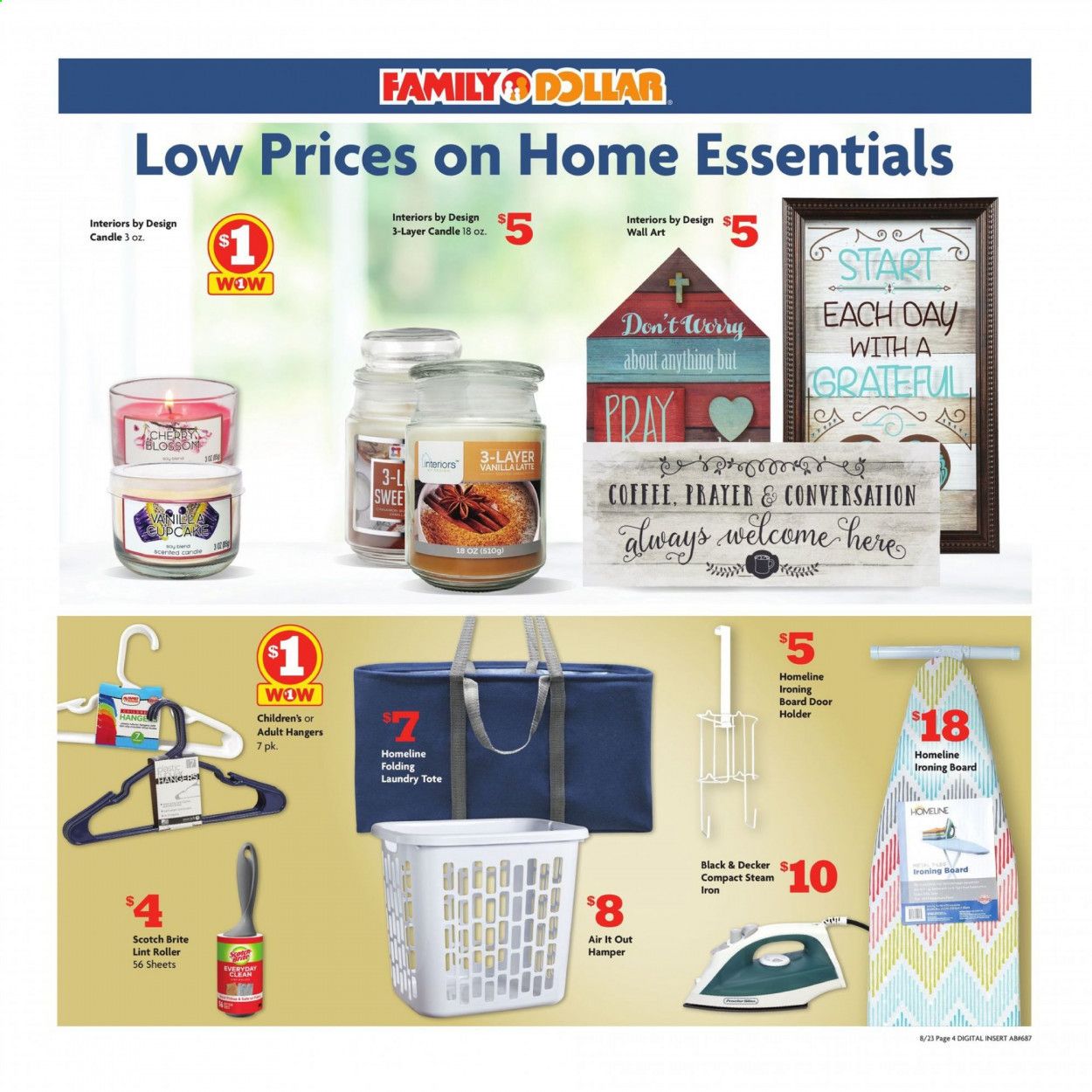 Family Dollar Weekly Ad August 23 to August 29