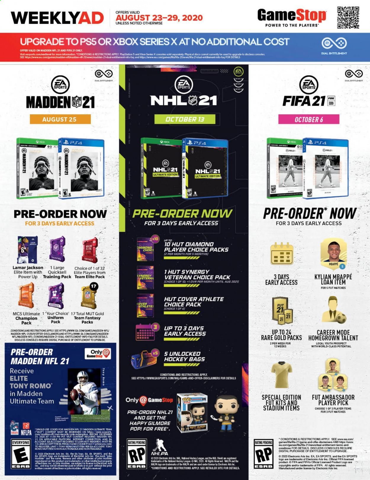 GameStop Weekly Ad August 23 to August 29