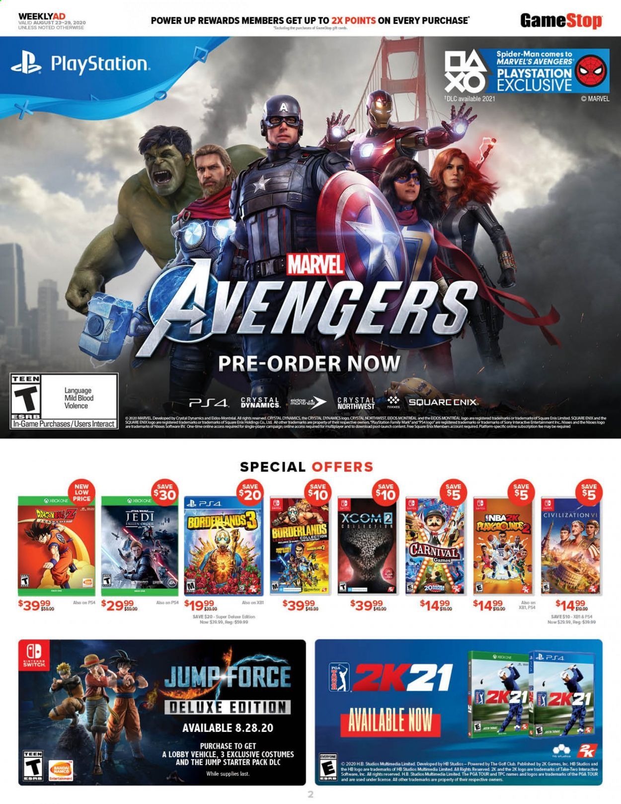 GameStop Weekly Ad August 23 to August 29