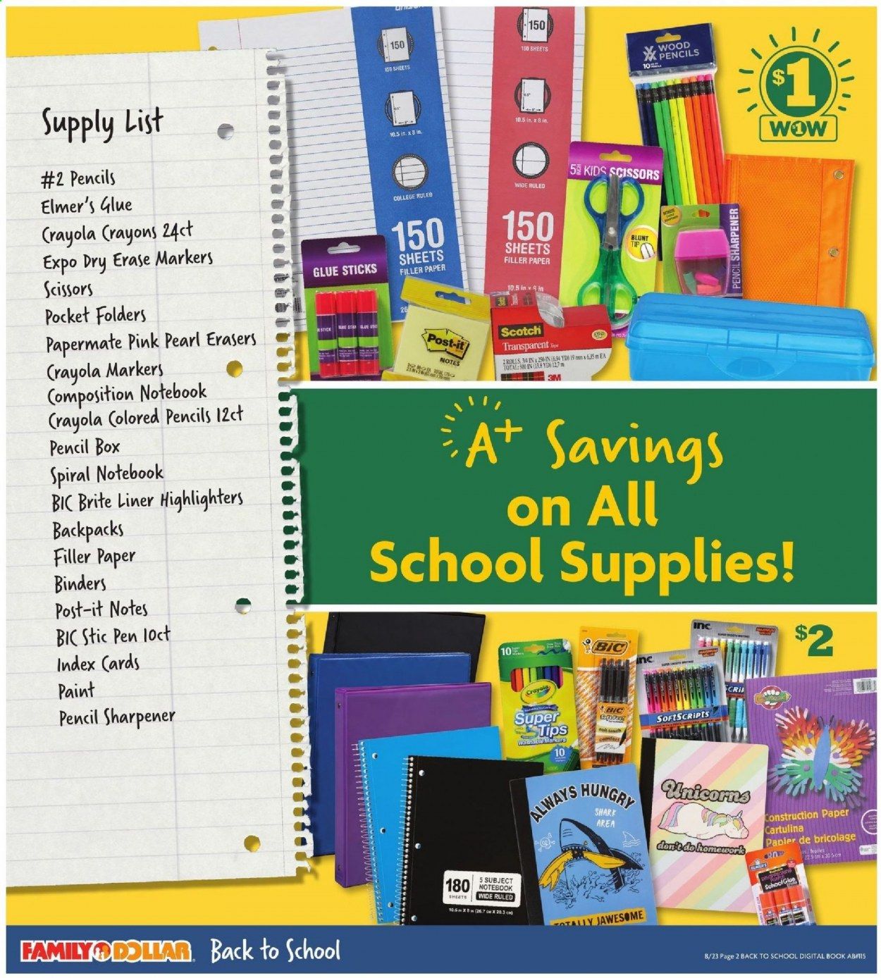 Family Dollar Weekly Ad August 23 to September 19