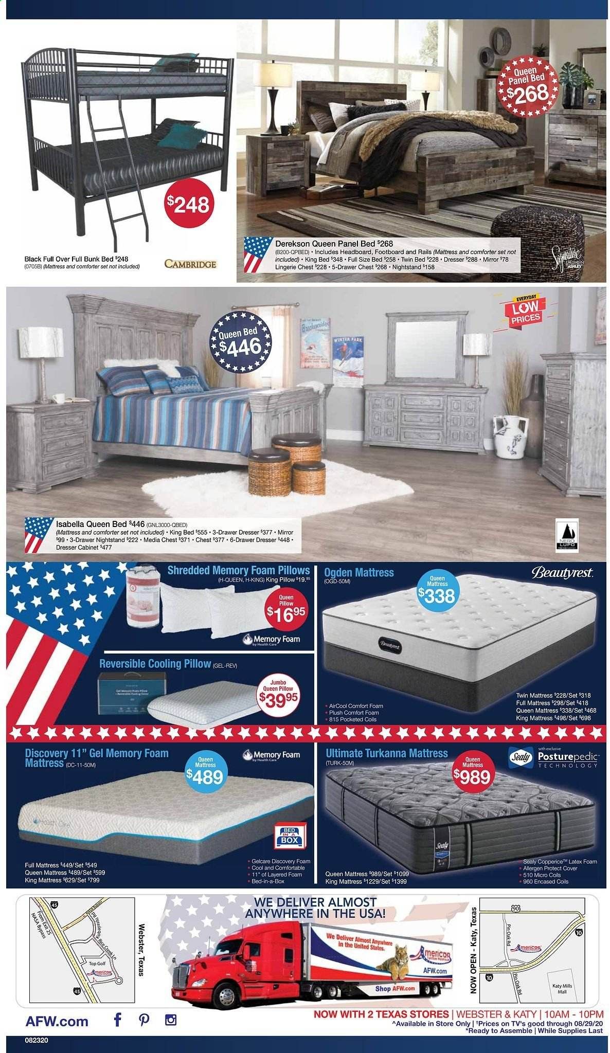 American Furniture Warehouse (TX) Weekly Ad August 23 to August 29