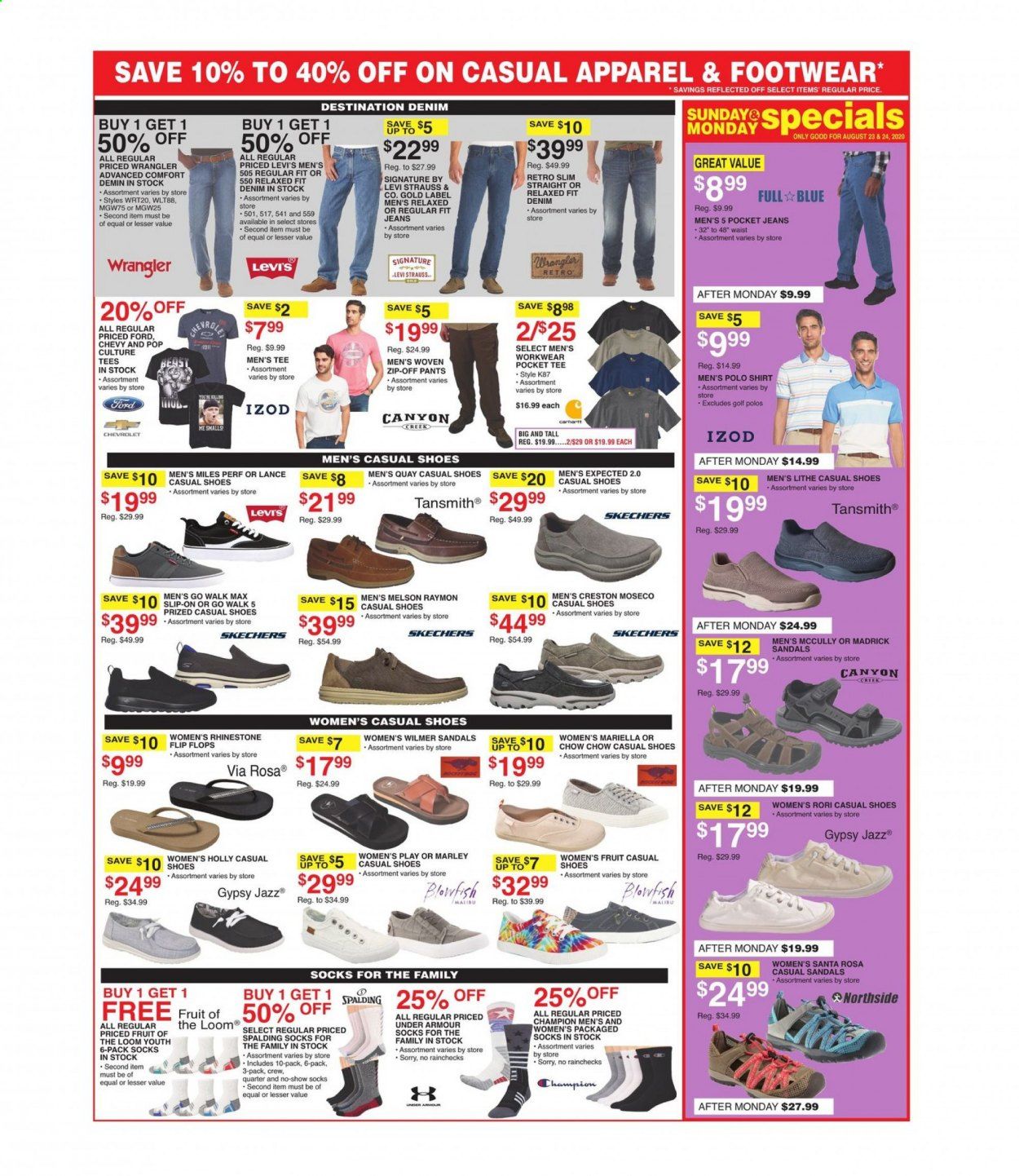 Dunham's Sports Weekly Ad August 22 to August 27