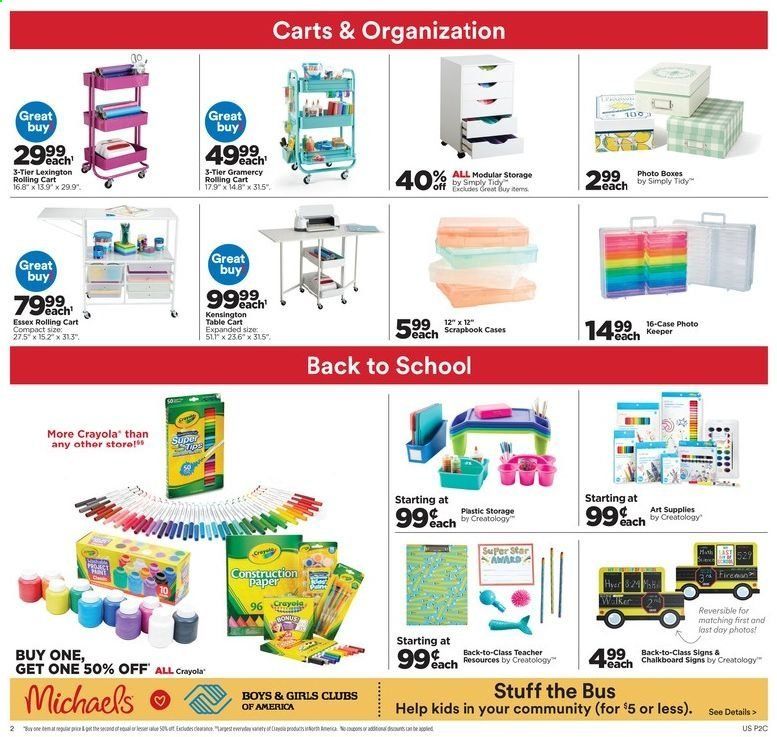 Michaels Weekly Ad August 23 to August 29