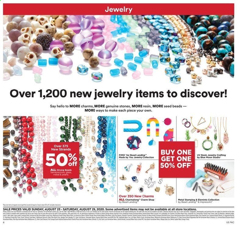 Michaels Weekly Ad August 23 to August 29