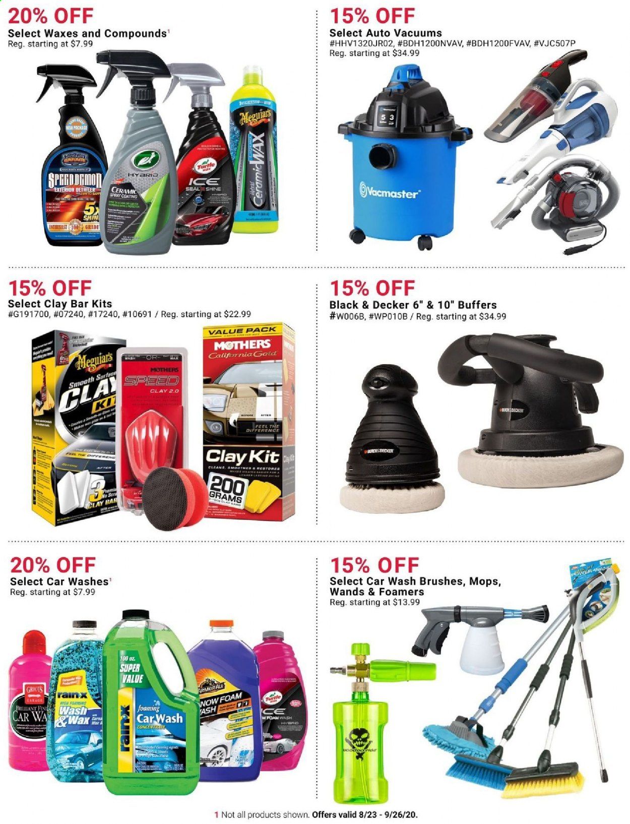 Pep Boys Weekly Ad August 23 to September 26